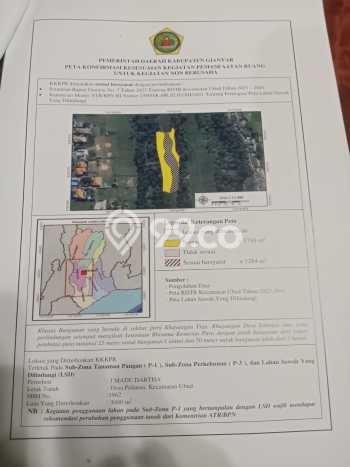 Tanah Dijual Lokasi Ubud, Gianyar dengan Luas Tanah 500m2 dan Status SHM Tanah Dijual Lokasi Ubud, Gianyar dengan Luas Tanah 500m2 dan Status SHM
