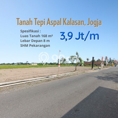 Tanah di Kalasan, Sleman Luas 168m2 Dijual Segera Tanah di Kalasan, Sleman Luas 168m2 Dijual Segera