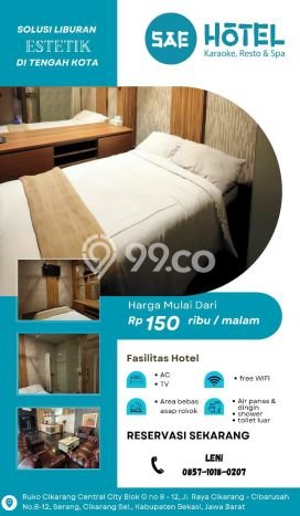 Hotel Premium di Cikarang Selatan, Luas 1500m2m², Jalan Utama, Tingkat Keramaian Tinggi Hotel Premium di Cikarang Selatan, Luas 1500m2m², Jalan Utama, Tingkat Keramaian Tinggi