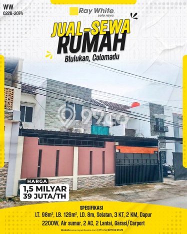 Rumah Cantik Siap Pakai Di Colomadu Luas 126m2 Lokasi Strategis Rumah Cantik Siap Pakai Di Colomadu Luas 126m2 Lokasi Strategis