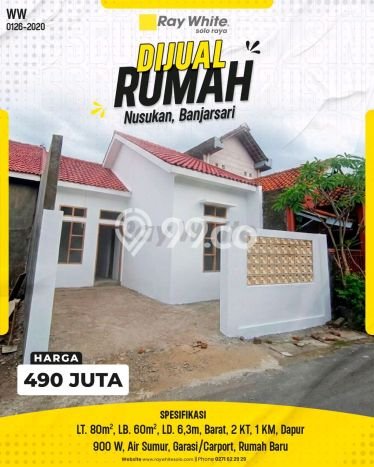 Rumah Minimalis Favorit Siap Huni di Banjarsari LT 80m2 Rumah Minimalis Favorit Siap Huni di Banjarsari LT 80m2