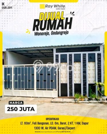 Jual Rumah Murah Meriah Gondangrejo Punya 2 KT & LT 60m2 Jual Rumah Murah Meriah Gondangrejo Punya 2 KT & LT 60m2