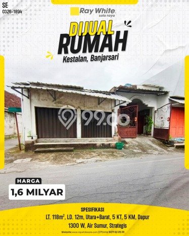 Dijual Rumah 5 Kamar Lokasi Ideal Nyaman dan Strategis di Banjarsari Dijual Rumah 5 Kamar Lokasi Ideal Nyaman dan Strategis di Banjarsari