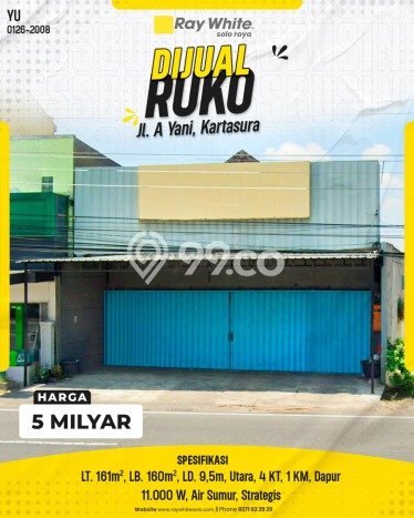 Unit Ruko Dijual di Kartasura Sukoharjo Luas Bangunan 160m2 Unit Ruko Dijual di Kartasura Sukoharjo Luas Bangunan 160m2