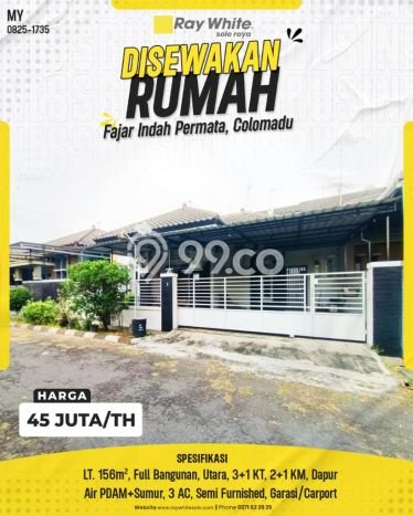 Rumah di Colomadu, Siap Huni, 4 KT, Akses Colomadu, Karanganyar, Karanganyar, LT 156m² LB 156m² Rumah di Colomadu, Siap Huni, 4 KT, Akses Colomadu, Karanganyar, Karanganyar, LT 156m² LB 156m²