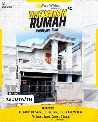 Sewa cepat rumah minimalis lokasi strategis 3 Kamar di Baki, Sukoharjo Sewa cepat rumah minimalis lokasi strategis 3 Kamar di Baki, Sukoharjo