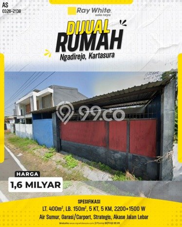 Jual Rumah Favorit Siap Huni LB 150m2 di Kartasura, Sukoharjo Jual Rumah Favorit Siap Huni LB 150m2 di Kartasura, Sukoharjo