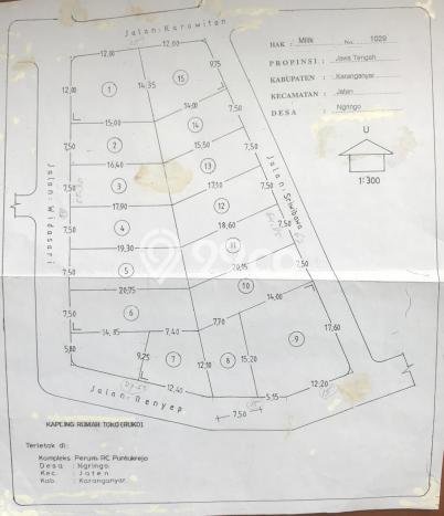 Tanah Kavling di Jaten Dijual dengan Luas 2323m2 Tanah Kavling di Jaten Dijual dengan Luas 2323m2