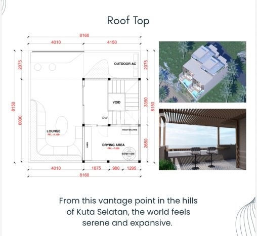 Vila di Kuta Selatan, Dimensi 120m2m², Dekat dengan fasilitas umum Vila di Kuta Selatan, Dimensi 120m2m², Dekat dengan fasilitas umum