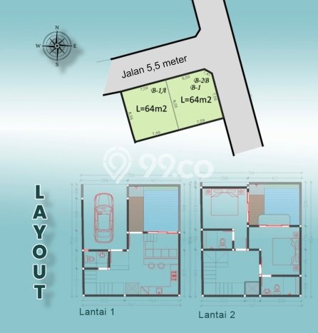 Rumah Modern 4 KT di Sanur Denpasar Unfurnished Rumah Modern 4 KT di Sanur Denpasar Unfurnished