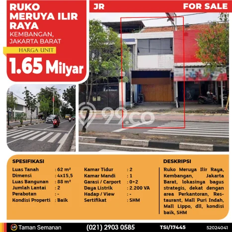 Ruko Dijual di Kawasan Kembangan, Jakarta Barat Harga Kompetitif Ruko Dijual di Kawasan Kembangan, Jakarta Barat Harga Kompetitif