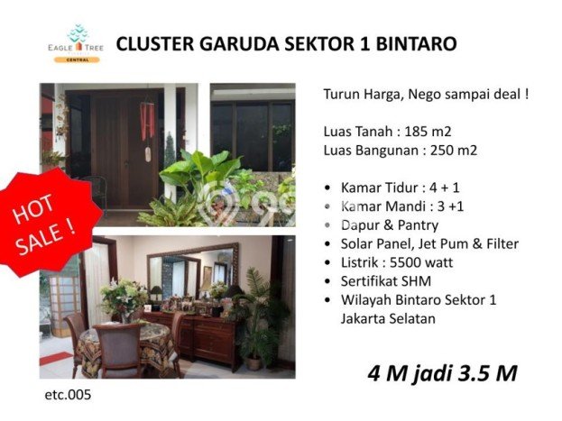 Hunian Elit LB 250m2 Siap Pakai Desain Elegan di Sektor 1 - Bintaro, Jakarta Selatan Hunian Elit LB 250m2 Siap Pakai Desain Elegan di Sektor 1 - Bintaro, Jakarta Selatan