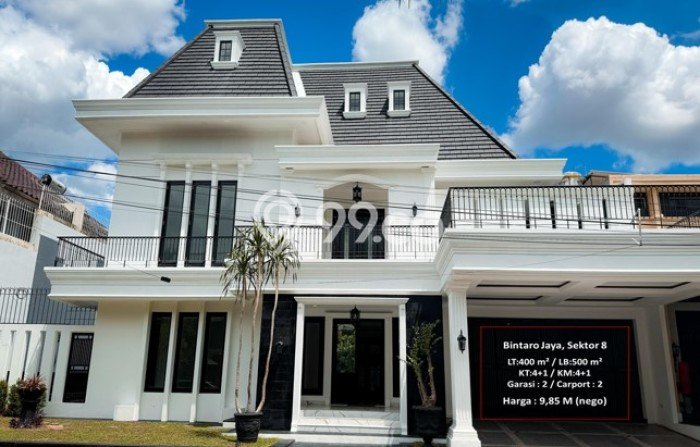 Ready to Use! Luxury House LT 400m2 Desain Elegan di Sektor 8-Bintaro Ready to Use! Luxury House LT 400m2 Desain Elegan di Sektor 8-Bintaro