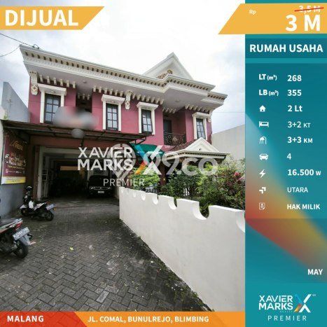 Jual Komersial Kawasan Strategis Kawasan Malang Kota, Luas 355m², Jalan Raya Jual Komersial Kawasan Strategis Kawasan Malang Kota, Luas 355m², Jalan Raya