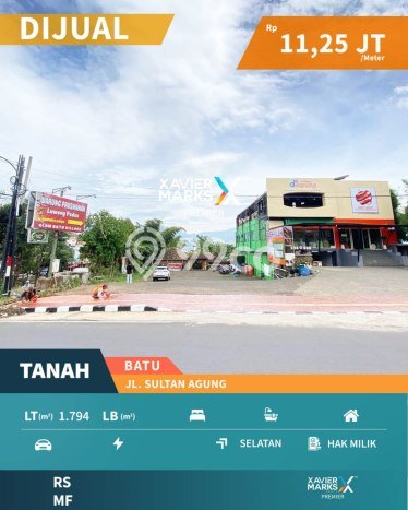 Tanah Dijual Lokasi Batu, Batu Luas 1794m2 Legalitas Aman Tanah Dijual Lokasi Batu, Batu Luas 1794m2 Legalitas Aman