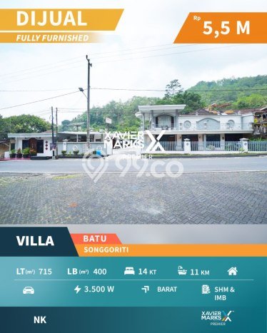 Vila Premium Kawasan , Area 715m2m², Akses mudah Malang, Malang Vila Premium Kawasan , Area 715m2m², Akses mudah Malang, Malang