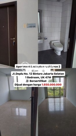 Hunian Apartemen Ideal untuk Dijual di Jakarta Selatan dengan 1 Kamar Hunian Apartemen Ideal untuk Dijual di Jakarta Selatan dengan 1 Kamar