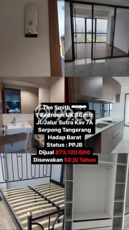 Untuk Dijual Apartemen 1 KT & 1 KM di Tangerang Area Strategis Untuk Dijual Apartemen 1 KT & 1 KM di Tangerang Area Strategis