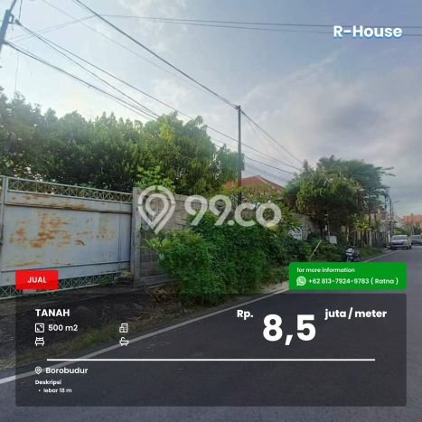 Dijual Tanah Lokasi Strategis di Blimbing, Luas 500m2m², Dekat Blimbing, Malang, Malang Dijual Tanah Lokasi Strategis di Blimbing, Luas 500m2m², Dekat Blimbing, Malang, Malang