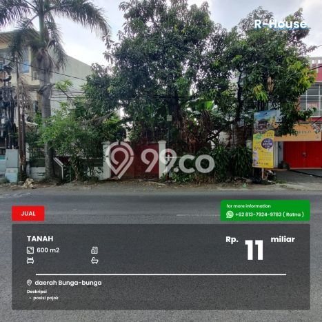 Tanah Dijual Lokasi Lowokwaru, Malang Luas 600m2 Legalitas Aman Tanah Dijual Lokasi Lowokwaru, Malang Luas 600m2 Legalitas Aman