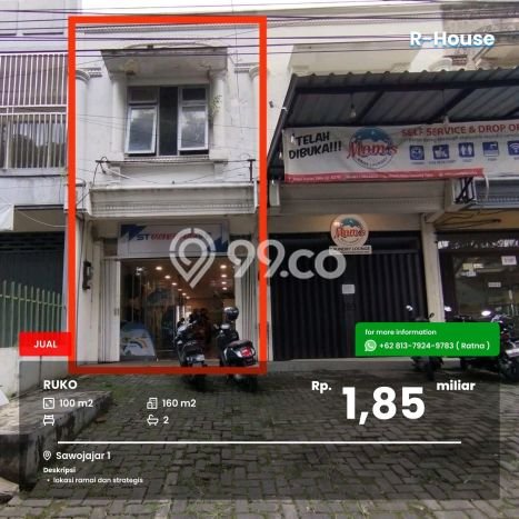 Ruko Bagus Dijual LB 160m2 Lokasi Strategis Malang Area Cocok untuk Berbisnis Ruko Bagus Dijual LB 160m2 Lokasi Strategis Malang Area Cocok untuk Berbisnis