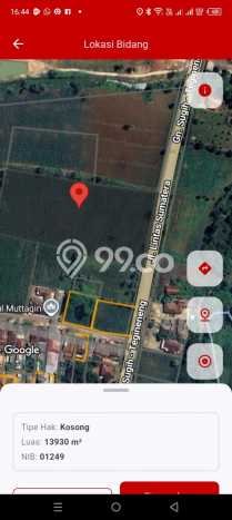 Tanah di Gunung Sugih, Lampung Tengah Luas 14000m2 Dijual Segera Tanah di Gunung Sugih, Lampung Tengah Luas 14000m2 Dijual Segera