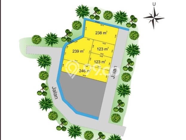 Dijual Tanah Kawasan Ngaglik, Luas 123m², Kawasan Asri Dijual Tanah Kawasan Ngaglik, Luas 123m², Kawasan Asri