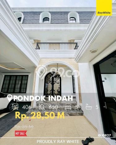 Hunian Mewah LB 650m2 Siap Huni Desain Elegan di Pondok Indah, Jakarta Selatan Hunian Mewah LB 650m2 Siap Huni Desain Elegan di Pondok Indah, Jakarta Selatan
