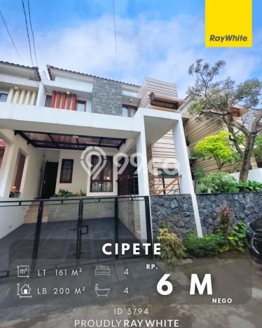 Rumah Mewah LB 200m2 Siap Pakai Desain Elegan di Cipete, Jakarta Selatan Rumah Mewah LB 200m2 Siap Pakai Desain Elegan di Cipete, Jakarta Selatan