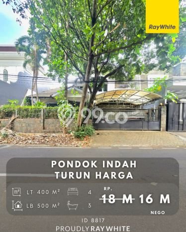 Dijual Rumah Luas Elegan Dengan View Eksklusif di Pondok Indah, Jakarta Selatan Dijual Rumah Luas Elegan Dengan View Eksklusif di Pondok Indah, Jakarta Selatan