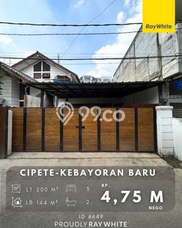 Ready to Use! Premium House LT 200m2 Desain Elegan di Cipete Ready to Use! Premium House LT 200m2 Desain Elegan di Cipete