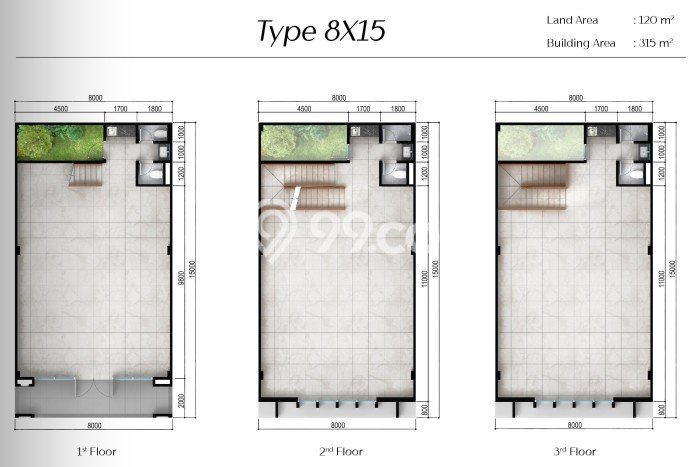 Unit Ruko Dijual di Bogor LT 120m2 & LB 315m2 Unit Ruko Dijual di Bogor LT 120m2 & LB 315m2