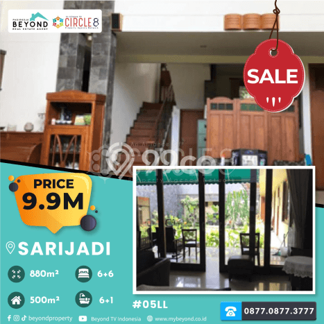 Rumah 6 Kamar Tidur Lokasi Premium di Kawasan Elite Sukajadi, Bandung Rumah 6 Kamar Tidur Lokasi Premium di Kawasan Elite Sukajadi, Bandung