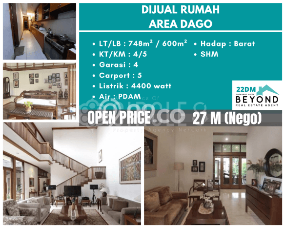 SIAP HUNI! Rumah Asri area Coblong, Luas 748m2m² LB 600m2m² SIAP HUNI! Rumah Asri area Coblong, Luas 748m2m² LB 600m2m²