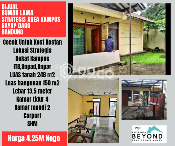 KESEMPATAN EMAS! Rumah di , Bandung, Luas 248m2m² Bangunan 150m2m² KESEMPATAN EMAS! Rumah di , Bandung, Luas 248m2m² Bangunan 150m2m²