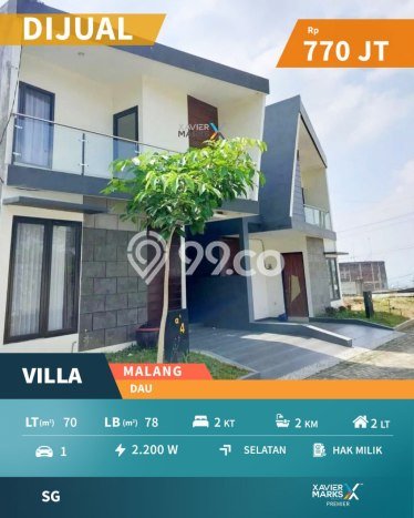 Vila di Dau, Area 70m2m², Lokasi Strategis Vila di Dau, Area 70m2m², Lokasi Strategis