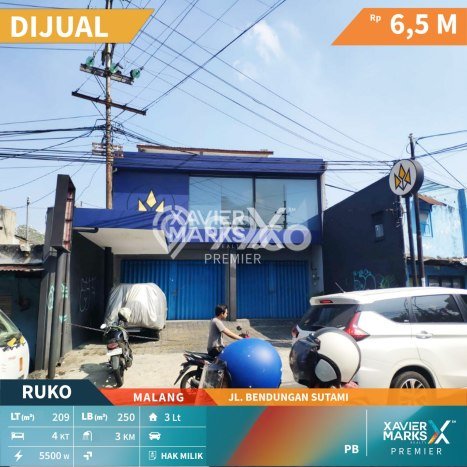 FOR SALE! Ruko di Lowokwaru Malang, LT 209m2, LB 250m2 FOR SALE! Ruko di Lowokwaru Malang, LT 209m2, LB 250m2