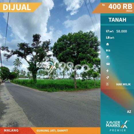 Dijual Tanah di Dampit Malang Luas 58000m2 SHM Dijual Tanah di Dampit Malang Luas 58000m2 SHM
