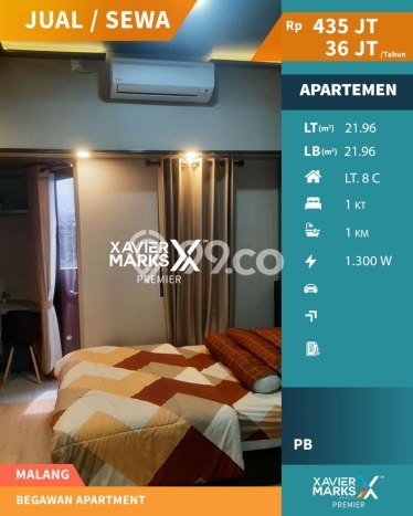 Hunian Apartemen Ekonomis di Malang dengan 1 Kamar Tidur, 1 Kamar Mandi Hunian Apartemen Ekonomis di Malang dengan 1 Kamar Tidur, 1 Kamar Mandi