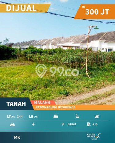 Kavling Tanah Dijual di Pakisaji Malang Spesifikasi 144m2 Kavling Tanah Dijual di Pakisaji Malang Spesifikasi 144m2