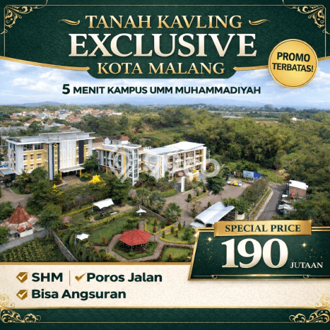 Tanah Dijual Lokasi Strategis di Malang dengan Luas 66m2 Tanah Dijual Lokasi Strategis di Malang dengan Luas 66m2