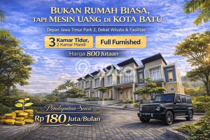 Rumah Luas Asri 3 KT Siap Huni di Batu Malang Rumah Luas Asri 3 KT Siap Huni di Batu Malang