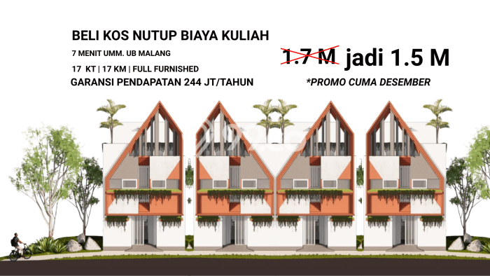 Kost Dijual di Tlogomas dengan 17 KT dan Luas 160m2 Kost Dijual di Tlogomas dengan 17 KT dan Luas 160m2