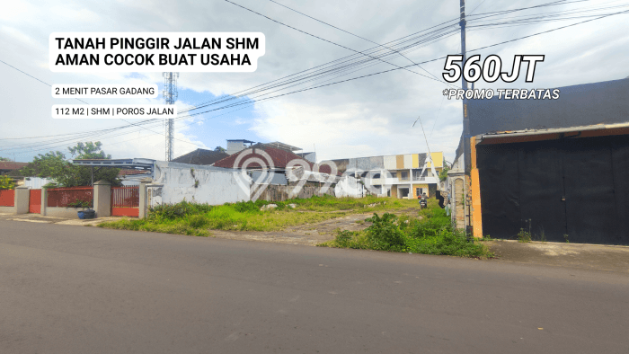 Tanah Kavling Dijual di Gadang, Malang dengan Luas Tanah 112m2 Tanah Kavling Dijual di Gadang, Malang dengan Luas Tanah 112m2