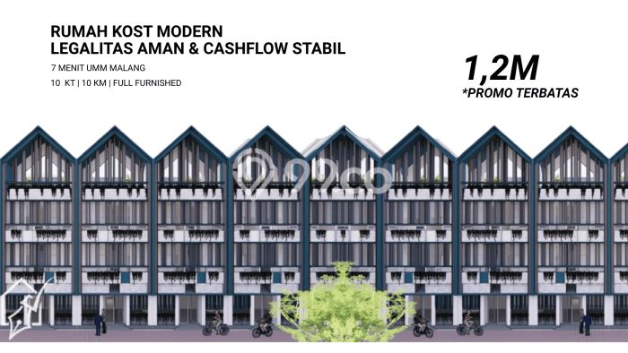 Kost Dijual Lokasi Dau, Malang, 10 KT, 10 KM, 144m2 Kost Dijual Lokasi Dau, Malang, 10 KT, 10 KM, 144m2