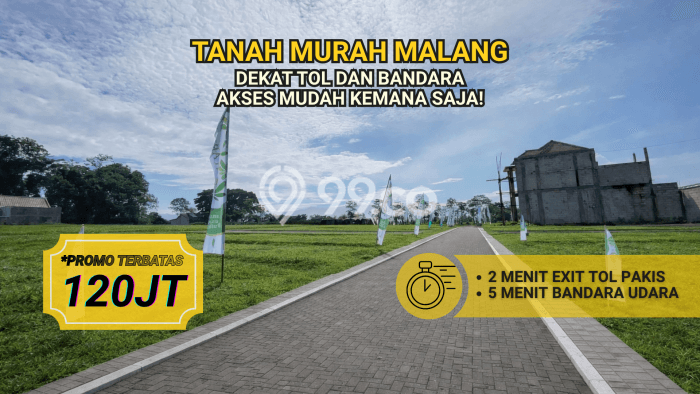 Tanah Komersial Dijual di Pakis Malang 60m2 Tanah Komersial Dijual di Pakis Malang 60m2