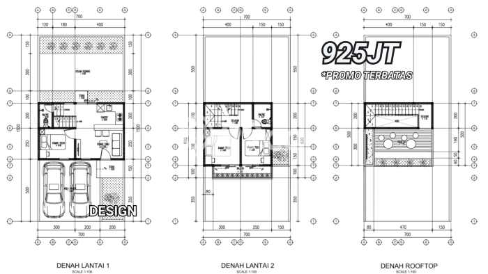 Vila di Junrejo, Luas 66m2m², Akses ke Fasilitas Umum Vila di Junrejo, Luas 66m2m², Akses ke Fasilitas Umum