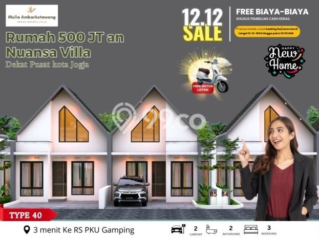 Rumah Luas Tanah 76m² di Mantrijeron, Yogyakarta - Lokasi Strategis Rumah Luas Tanah 76m² di Mantrijeron, Yogyakarta - Lokasi Strategis