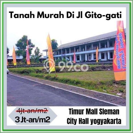 Tanah Dijual di Sleman Gito Gati Tepi Jalan Aspal 6 M Tanah Dijual di Sleman Gito Gati Tepi Jalan Aspal 6 M