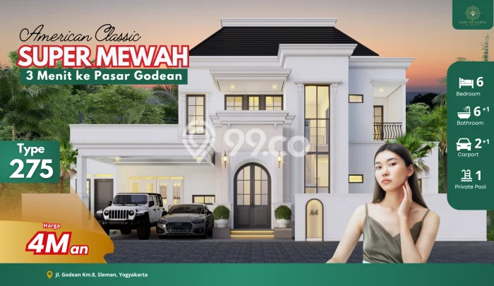 Hunian Eksklusif Siap Huni LT 220m2 di Godean, Sleman Hunian Eksklusif Siap Huni LT 220m2 di Godean, Sleman